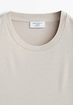 Massimo Dutti Studio -Short Sleeve - Basic T-Shirt - Beige 12 Massimo Dutti Studio -Short Sleeve - Basic T-Shirt - Beige -Massimo Dutti Shop 413aab084b6f426785ead5e3971022eb