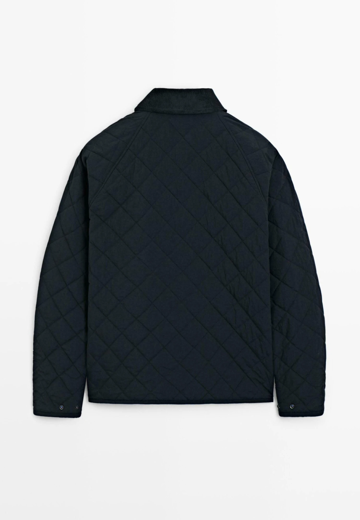 Massimo Dutti LIGH PADDING WITH CORDUROY COLLAR - Light Jacket - Dark Blue 8 Massimo Dutti LIGH PADDING WITH CORDUROY COLLAR - Light Jacket - Dark Blue - Image 6