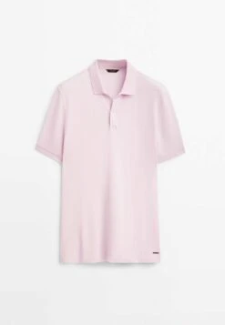 Massimo Dutti Polo Shirt - Light Pink -Massimo Dutti Shop 4193e33bc2634152b63da220a724e93b