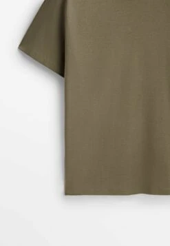Massimo Dutti Studio -Short Sleeve - Basic T-Shirt - Khaki 18 Massimo Dutti Studio -Short Sleeve - Basic T-Shirt - Khaki -Massimo Dutti Shop 41990dfa49b849d19e6c4e63e58c2a4b