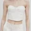 Massimo Dutti Studio Bustier- Top - White 1 Massimo Dutti Studio Bustier- Top - White -Massimo Dutti Shop 41b37107642c45beaadbe73311042d90