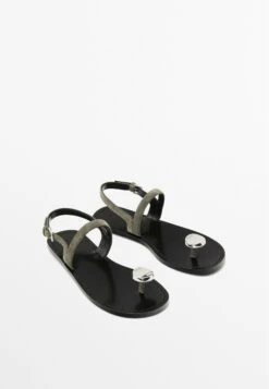 Massimo Dutti SANDALS WITH METAL TOE DETAIL 11726550 - Sandals - Taupe -Massimo Dutti Shop 41b43141a641490cb2ec2c8db6b82f03