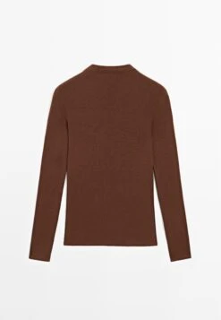 Massimo Dutti WITH SEAM DETAIL - Long Sleeved Top - Black -Massimo Dutti Shop 41be67085fe349ba89689435a23aec71 1