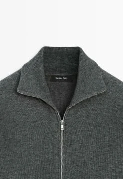 Massimo Dutti ZIP-UP - Cardigan - Grey -Massimo Dutti Shop 4207474686d941798989a8cc2dec2522
