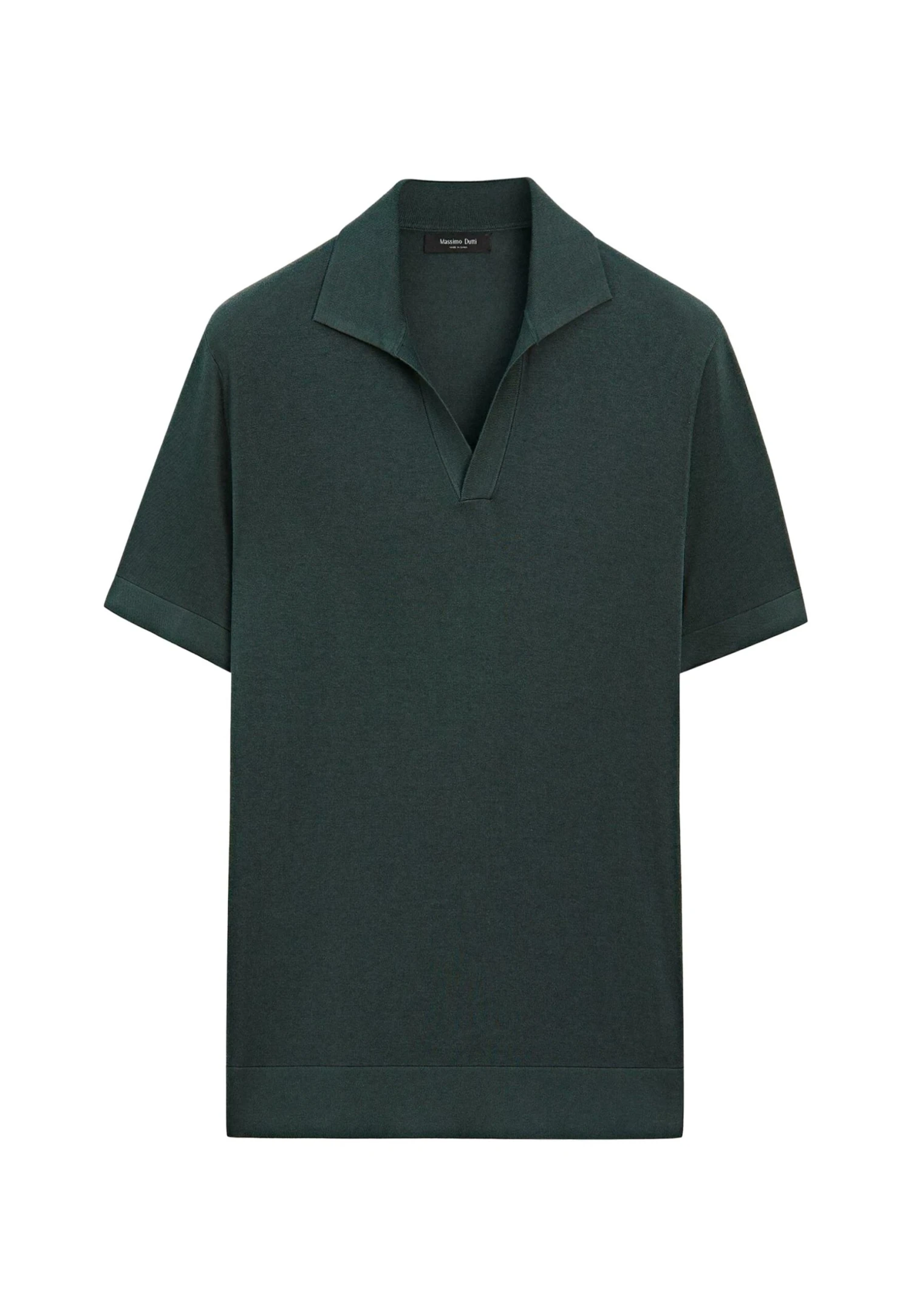 Massimo Dutti FINE V-NECK WITH SHORT SLEEVE - Polo Shirt - Dark Blue 11 Massimo Dutti FINE V-NECK WITH SHORT SLEEVE - Polo Shirt - Dark Blue - Image 9