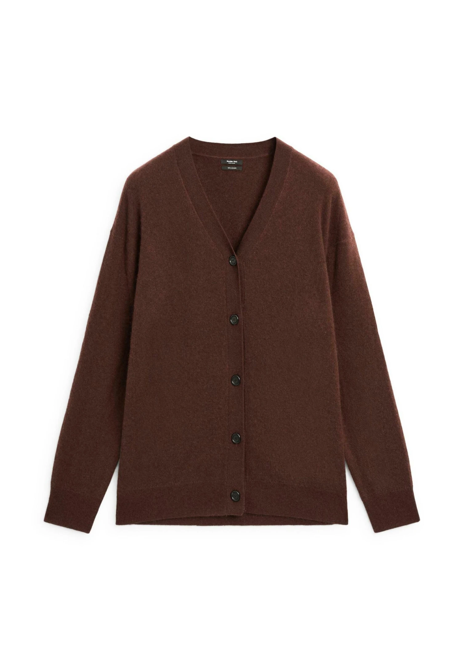 Massimo Dutti BUTTONED OVERSIZE WITH V-NECK - Cardigan - Black 13 Massimo Dutti BUTTONED OVERSIZE WITH V-NECK - Cardigan - Black - Image 11