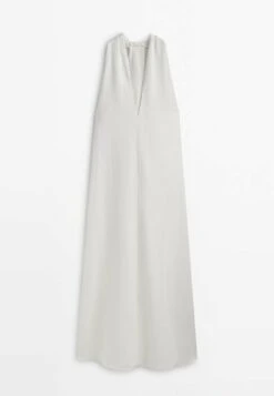 Massimo Dutti With Criss-Cross Detail At The Back - Day Dress - White -Massimo Dutti Shop 42d0285b7c7743868cd5473a4b6c9fdc