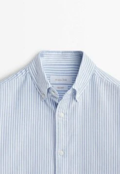 Massimo Dutti Soft Wash Regular Fit Striped Oxford- Shirt - Light Blue 18 Massimo Dutti Soft Wash Regular Fit Striped Oxford- Shirt - Light Blue -Massimo Dutti Shop 42e86574c335405dacd3d7711cae5d09