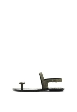 Massimo Dutti SANDALS WITH METAL TOE DETAIL 11726550 - Sandals - Taupe