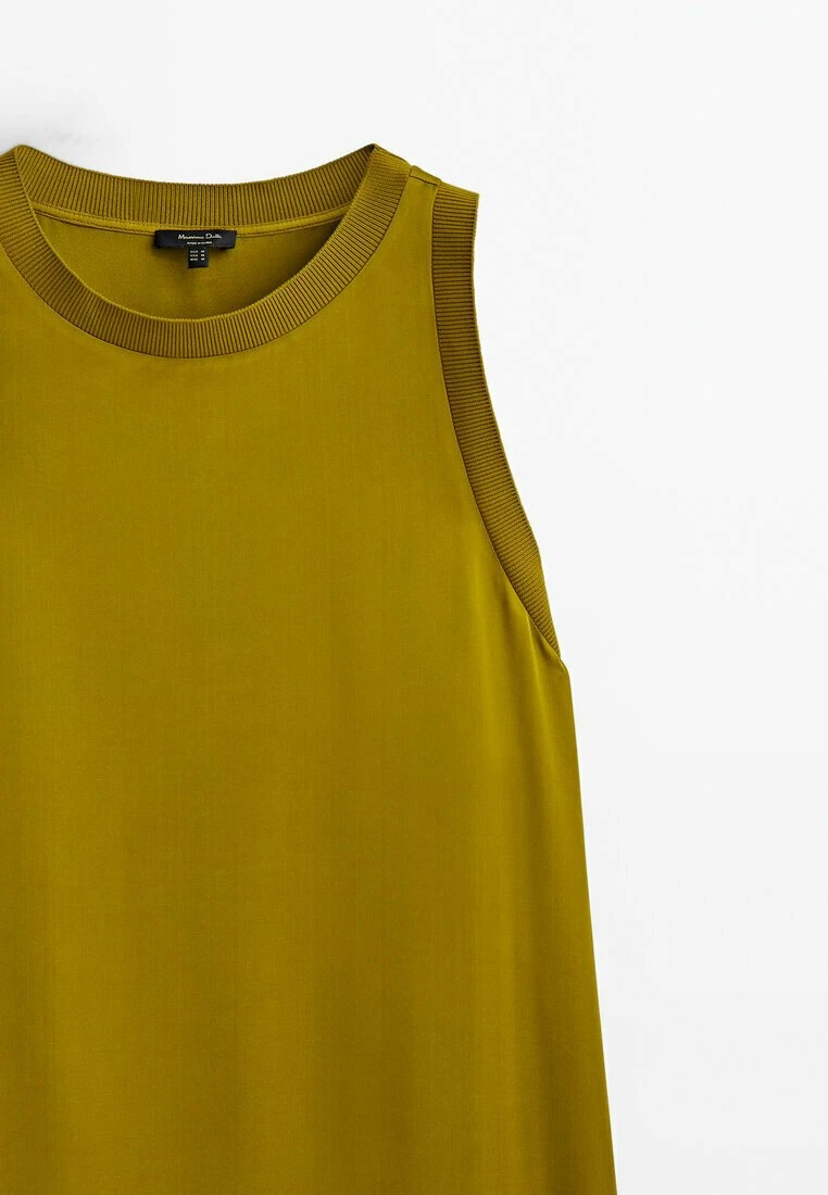 Massimo Dutti Midi With Detail - Day Dress - Green 9 Massimo Dutti Midi With Detail - Day Dress - Green - Image 7