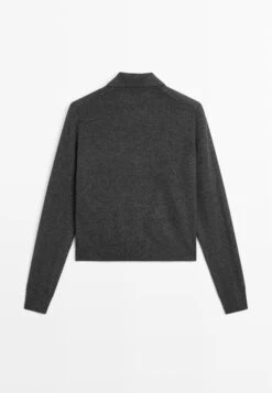 Massimo Dutti WITH POCKET DETAILS - Cardigan - Dark Grey -Massimo Dutti Shop 4383e074a9514869a38c5bf47d6e3ca8