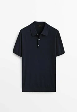 Massimo Dutti Kurzärmeliger - Polo Shirt - Dark Blue -Massimo Dutti Shop 4396c3015f7d47579201952b541710ff