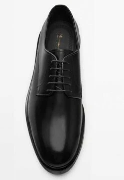 Massimo Dutti Derby - Smart Lace-Ups - Black -Massimo Dutti Shop 43a4e02915724375ba5412706886ab61