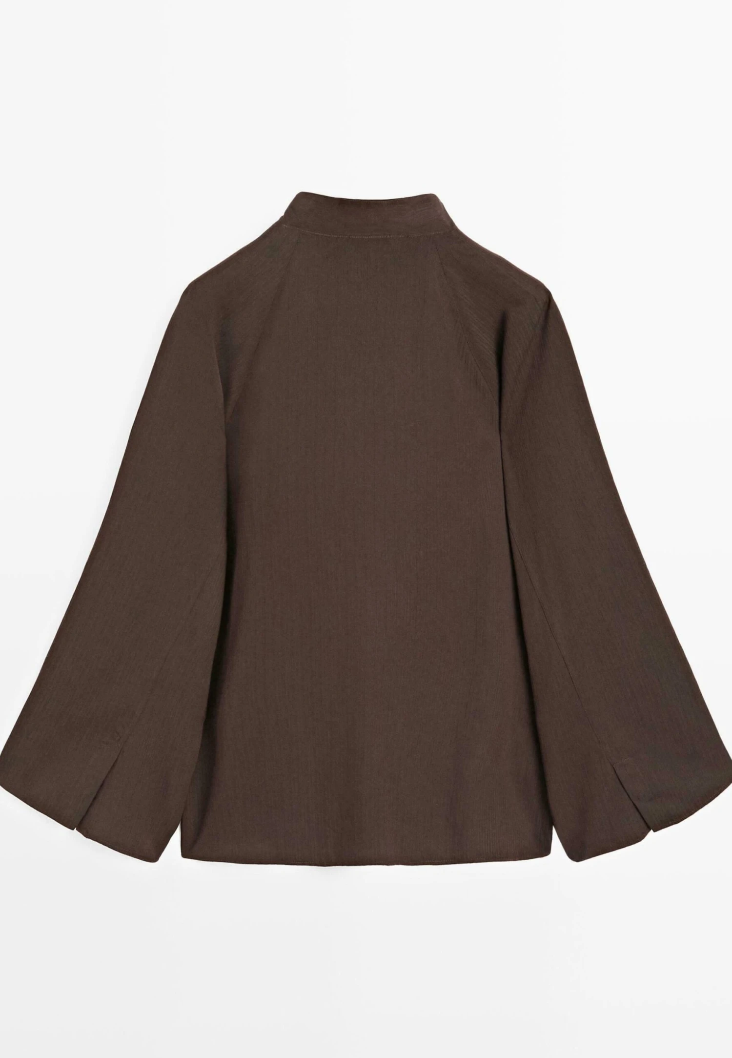 Massimo Dutti Button-down Blouse - Dark Brown 9 Massimo Dutti Button-down Blouse - Dark Brown - Image 7