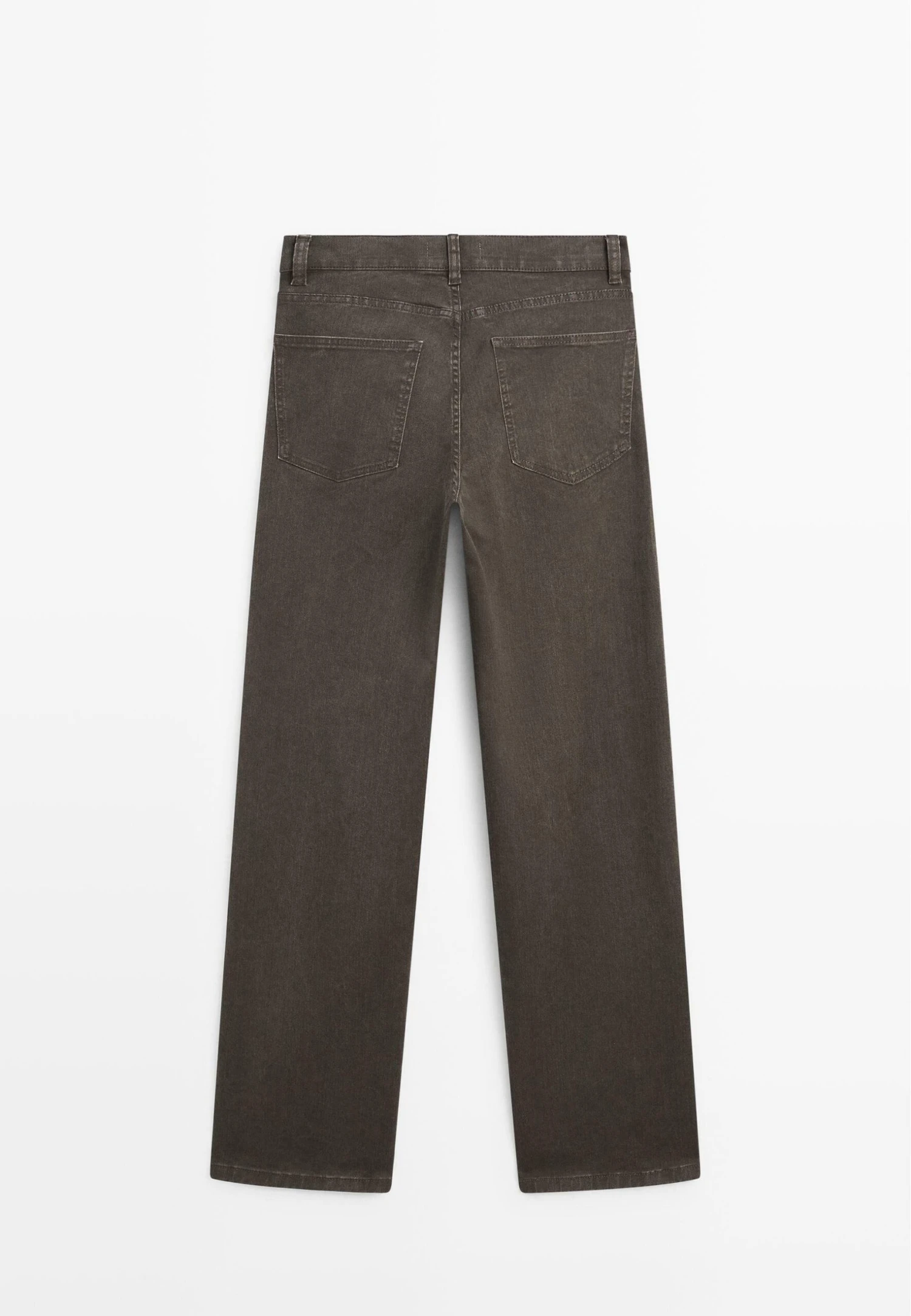 Massimo Dutti HIGH-WAIST WIDE-LEG - Wide Leg - Dark Brown 9 Massimo Dutti HIGH-WAIST WIDE-LEG - Wide Leg - Dark Brown - Image 7