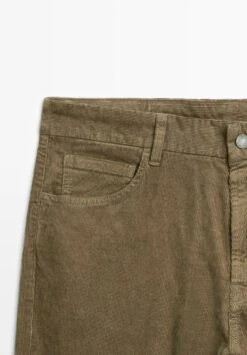 Massimo Dutti SLIM FIT CORDUROY - Slim Fit Jeans - Khaki -Massimo Dutti Shop 43cef4fc887a4927b62aa89755e13c2c