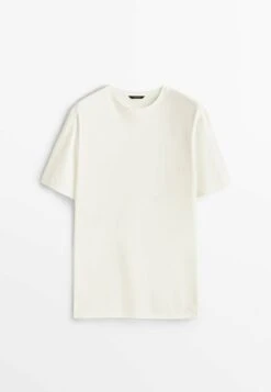 Massimo Dutti KurzärmeligesAus Reiner- Basic T-Shirt - Beige 14 Massimo Dutti KurzärmeligesAus Reiner- Basic T-Shirt - Beige -Massimo Dutti Shop 43eb5e00be75459cb1686afc48a5dfb1