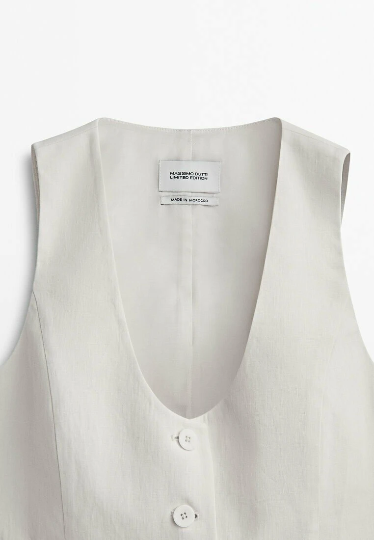 Massimo Dutti Cropped Waxed - Waistcoat 5 Massimo Dutti Cropped Waxed - Waistcoat - Image 3