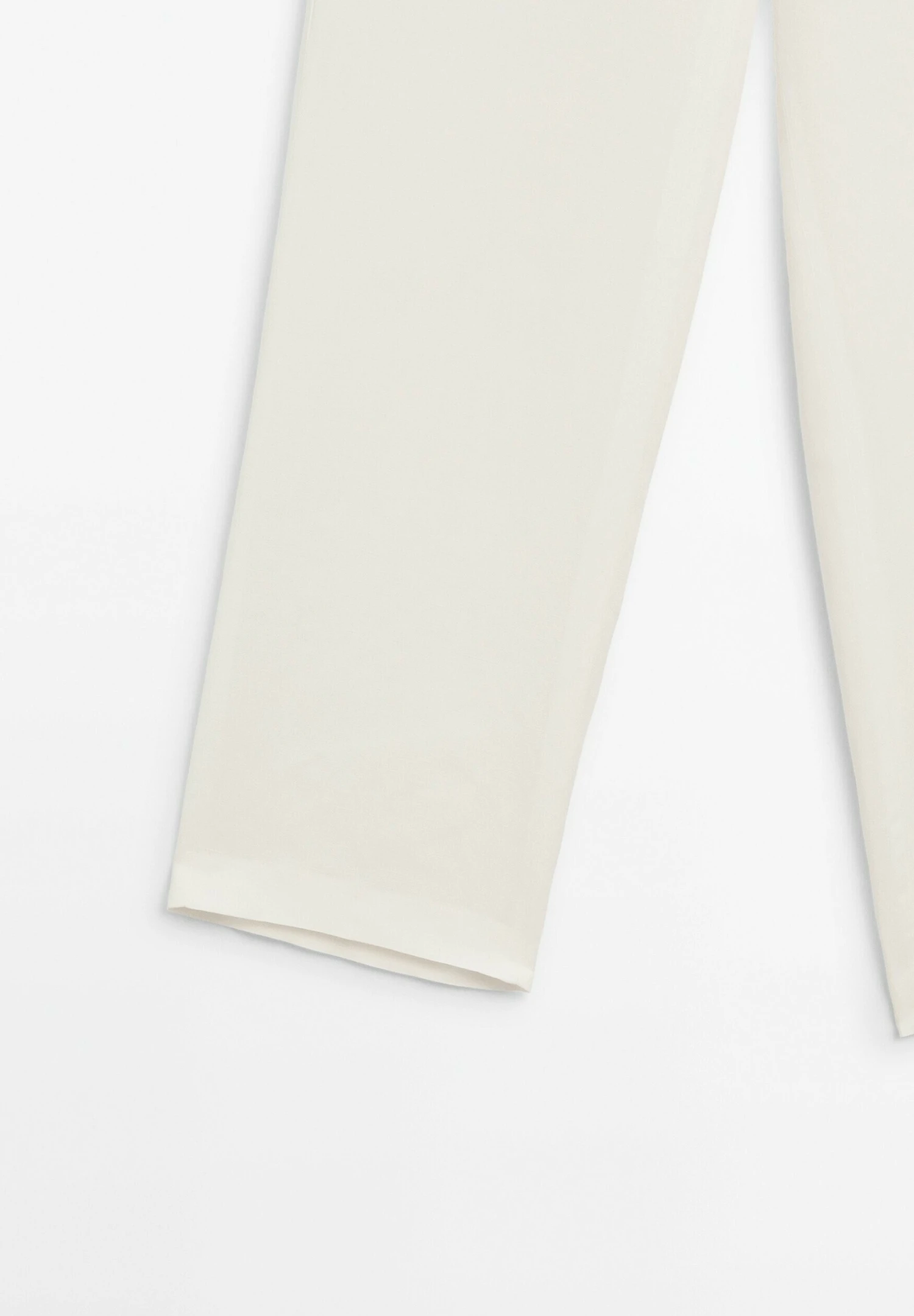 Massimo Dutti STRAIGHT FIT FLOWING - Trousers - Beige 10 Massimo Dutti STRAIGHT FIT FLOWING - Trousers - Beige - Image 8