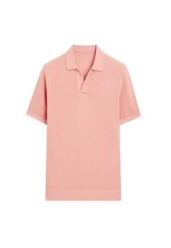 Massimo Dutti LIGHTWEIGHT V-NECK - Polo Shirt - Pink -Massimo Dutti Shop 446f489bf2534a17a08a8b83e55cfea0