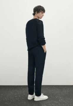 Massimo Dutti With A Crew Neck - Jumper - Blue Denim -Massimo Dutti Shop 449f5b472c754cebafd630c7774dfa64