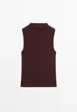 Massimo Dutti FITTED FUNNEL NECK - Top - Bordeaux 19 Massimo Dutti FITTED FUNNEL NECK - Top - Bordeaux -Massimo Dutti Shop 44f8330b3028403ba42166d2d3a8d0a8