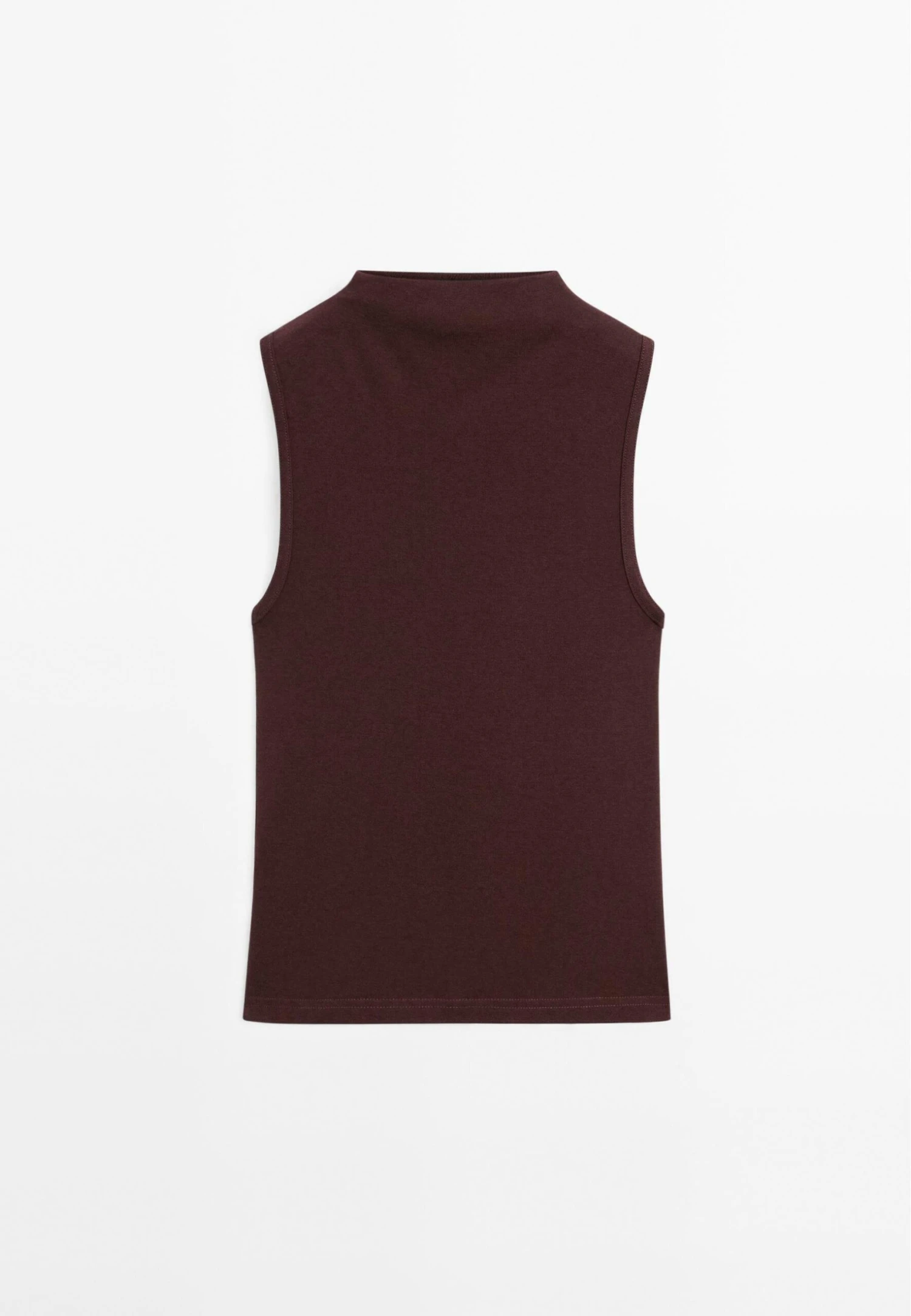 Massimo Dutti FITTED FUNNEL NECK - Top - Bordeaux 10 Massimo Dutti FITTED FUNNEL NECK - Top - Bordeaux - Image 8