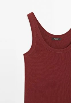 Massimo Dutti STRAPPY ROUND NECK - Top - Red -Massimo Dutti Shop 450a882fce4544208759a7d916baa618