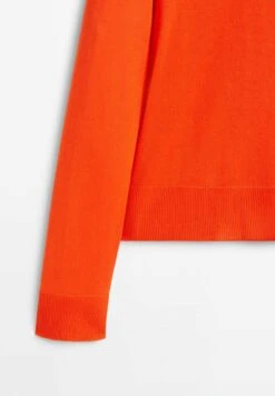Massimo Dutti V-Neck Extra - Jumper - Neon Orange -Massimo Dutti Shop 45318def09ad44b2a120a3446b6ef4ef