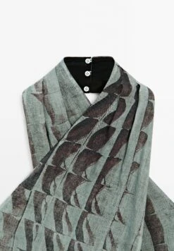 Massimo Dutti PRINT FLOWING HALTER NECK - Top - Blue Grey -Massimo Dutti Shop 453575fa77a8452d84f91ec43ea90ea1