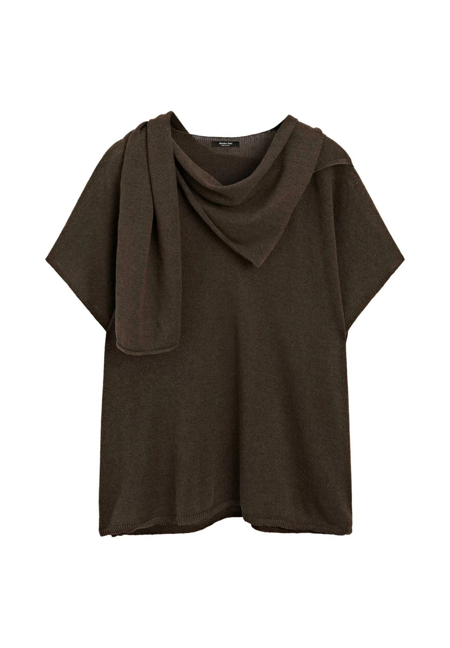 Massimo Dutti CAPE WITH SCARF - Cape - Mottled Dark Brown 8 Massimo Dutti CAPE WITH SCARF - Cape - Mottled Dark Brown - Image 6