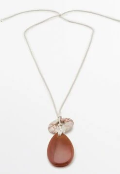 Massimo Dutti CORD WITH STONES - Necklace - Light Grey -Massimo Dutti Shop 45486a5c7ed14b2ead6531fe513feef9