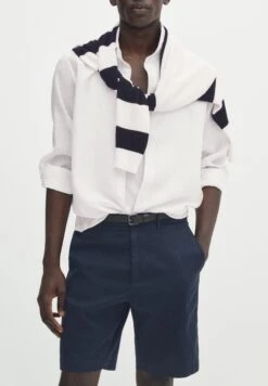 Massimo Dutti Stretch Bermuda- Shorts - Blue Denim