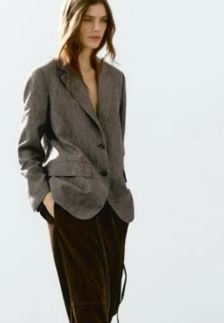Massimo Dutti FLECKED WITH BUTTONS - Blazer - Mottled Brown -Massimo Dutti Shop 45d589c2ba0641b5801d6df0e296e2b9
