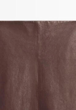 Massimo Dutti Leather Skirt - Dark Brown -Massimo Dutti Shop 45d8d0926f594977854427a56fc815bc