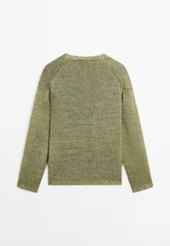 Massimo Dutti CUTWORK V-NECK - Jumper - Green 17 Massimo Dutti CUTWORK V-NECK - Jumper - Green -Massimo Dutti Shop 4606edd7f0f24238aa631e1612b9a1e2