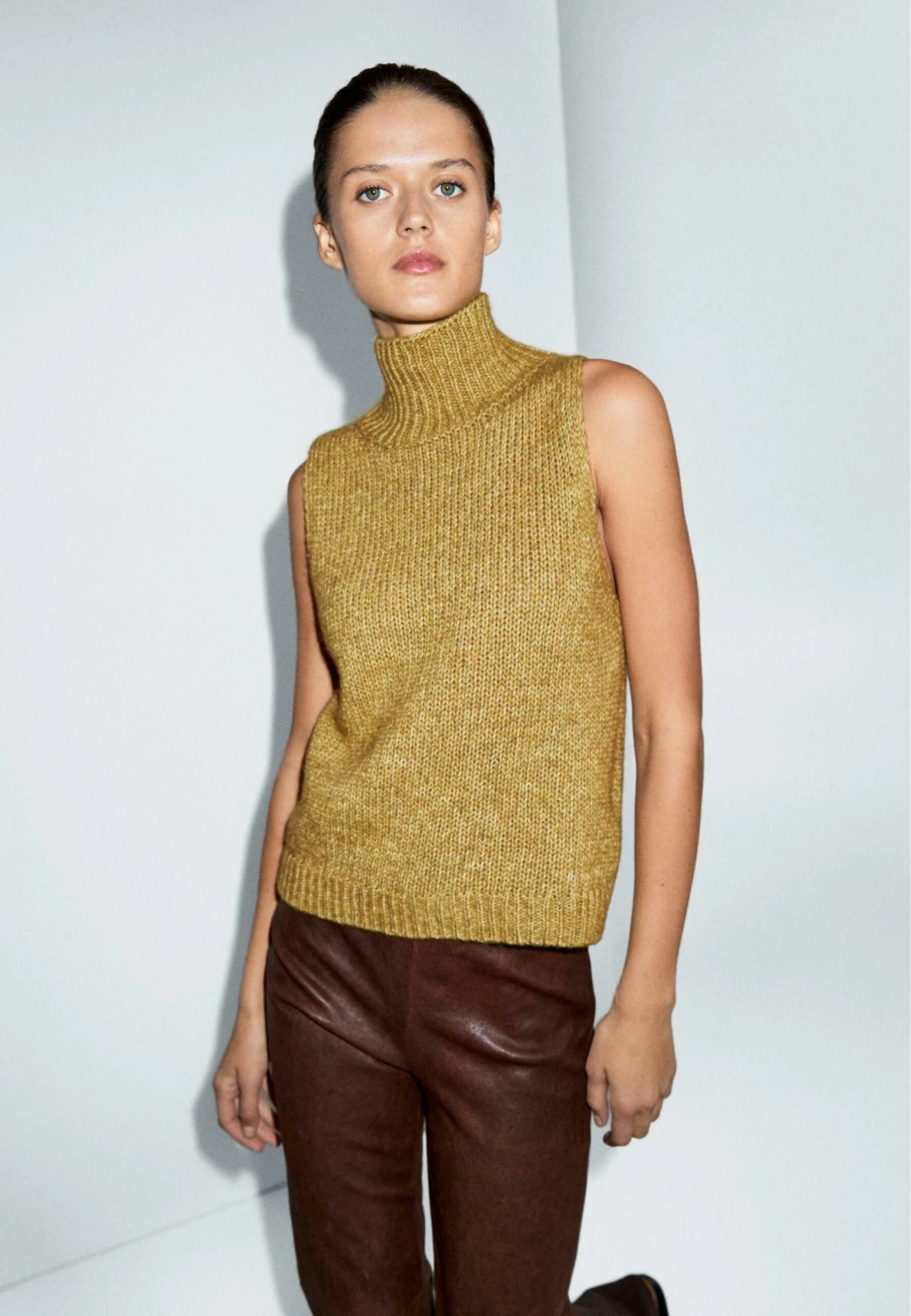 Massimo Dutti TURTLENECK - Jumper - Green 6 Massimo Dutti TURTLENECK - Jumper - Green - Image 4