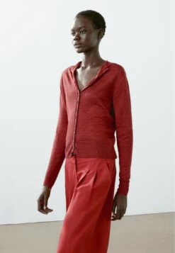 Massimo Dutti FLOWING WITH DARTS - Trousers - Red -Massimo Dutti Shop 462416f07ca643bb8ac1bdd4e302ac8e