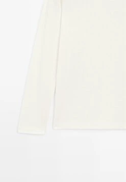 Massimo Dutti TEXTURED LONG SLEEVE - Polo Shirt - WHITE -Massimo Dutti Shop 4627b46579704767be0f9ee6cf0f9da6