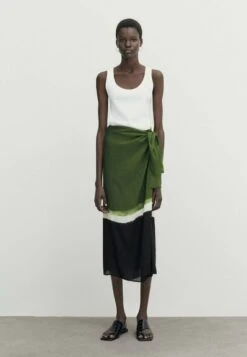 Massimo Dutti Kirt With Tie-Dye Hem - A-Line Skirt -Massimo Dutti Shop 4639bbf40b25406f886d4960f58af553