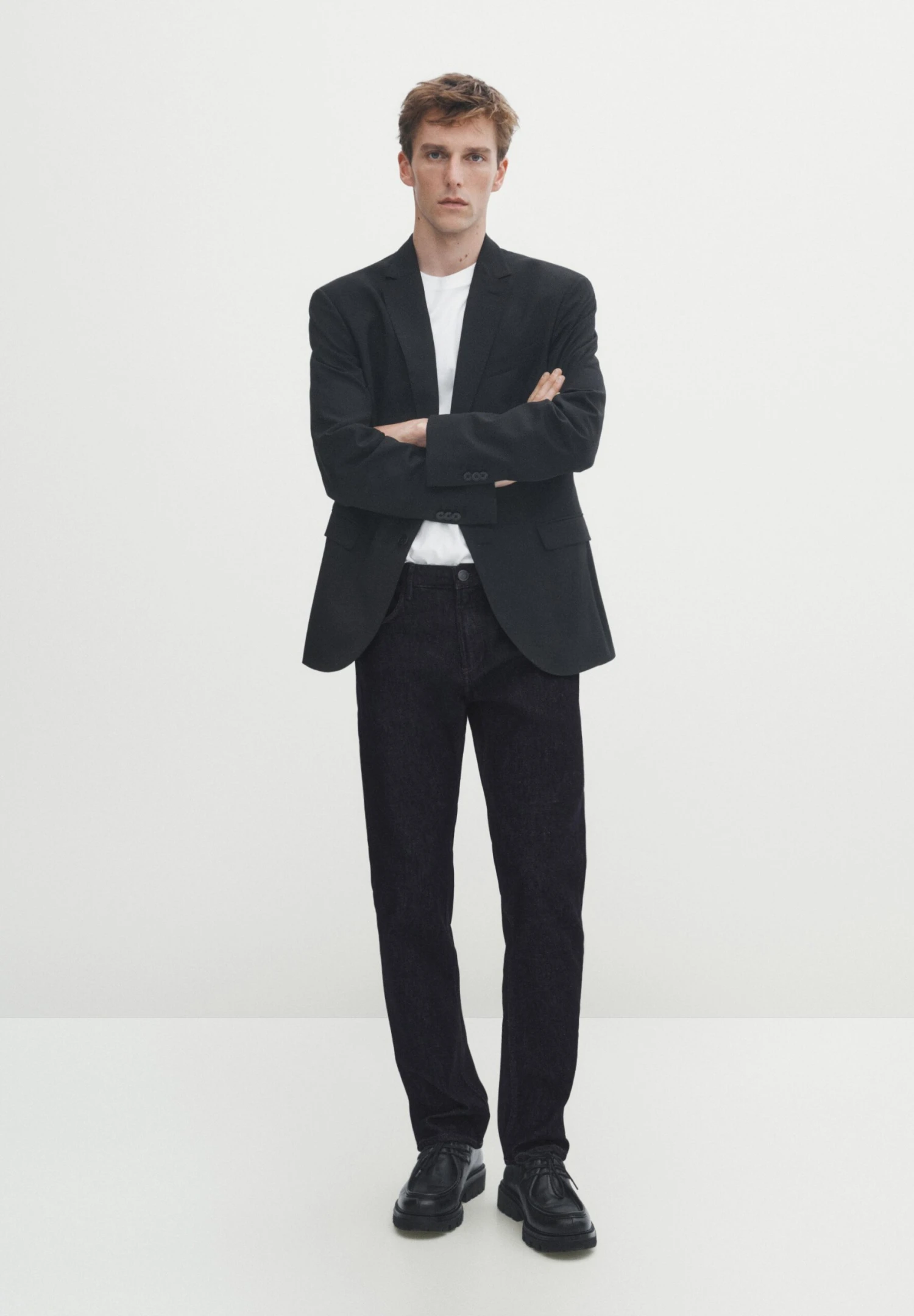 Massimo Dutti Regular Fit - Straight Leg Jeans - Dark Blue 4 Massimo Dutti Regular Fit - Straight Leg Jeans - Dark Blue - Image 2