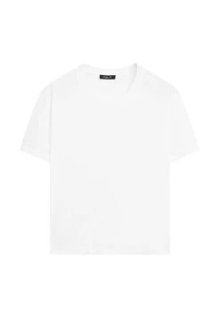 Massimo Dutti LIGHTWEIGHT SHORT SLEEVE - Basic T-shirt - White -Massimo Dutti Shop 46a3efb180db4ef881318d4bc01b5931 1
