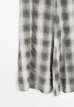 Massimo Dutti LONG FLARED CHECK - Maxi Skirt - Grey 18 Massimo Dutti LONG FLARED CHECK - Maxi Skirt - Grey -Massimo Dutti Shop 46b1ca700536406f9fd13fbcc587ddaa