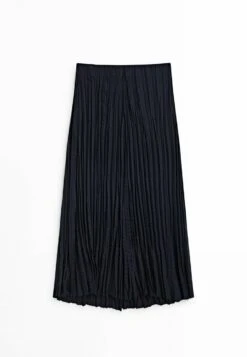 Massimo Dutti Midi- A-Line Skirt - Dark Blue -Massimo Dutti Shop 46c39d4bdb944f22a14b30f8e18b1225