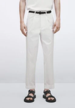 Massimo Dutti Studio - Darted - Chinos - White