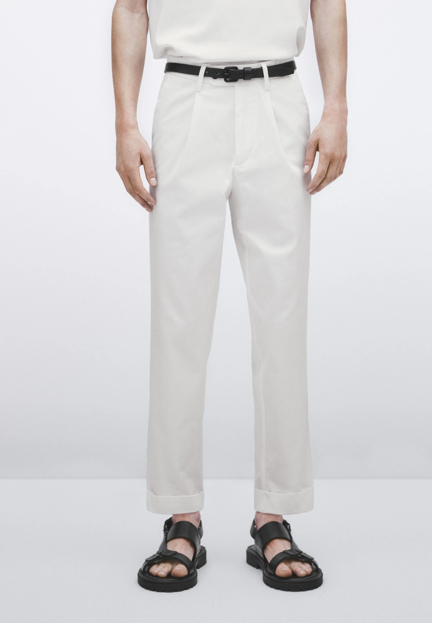 Massimo Dutti Studio - Darted - Chinos - White 3 Massimo Dutti Studio - Darted - Chinos - White
