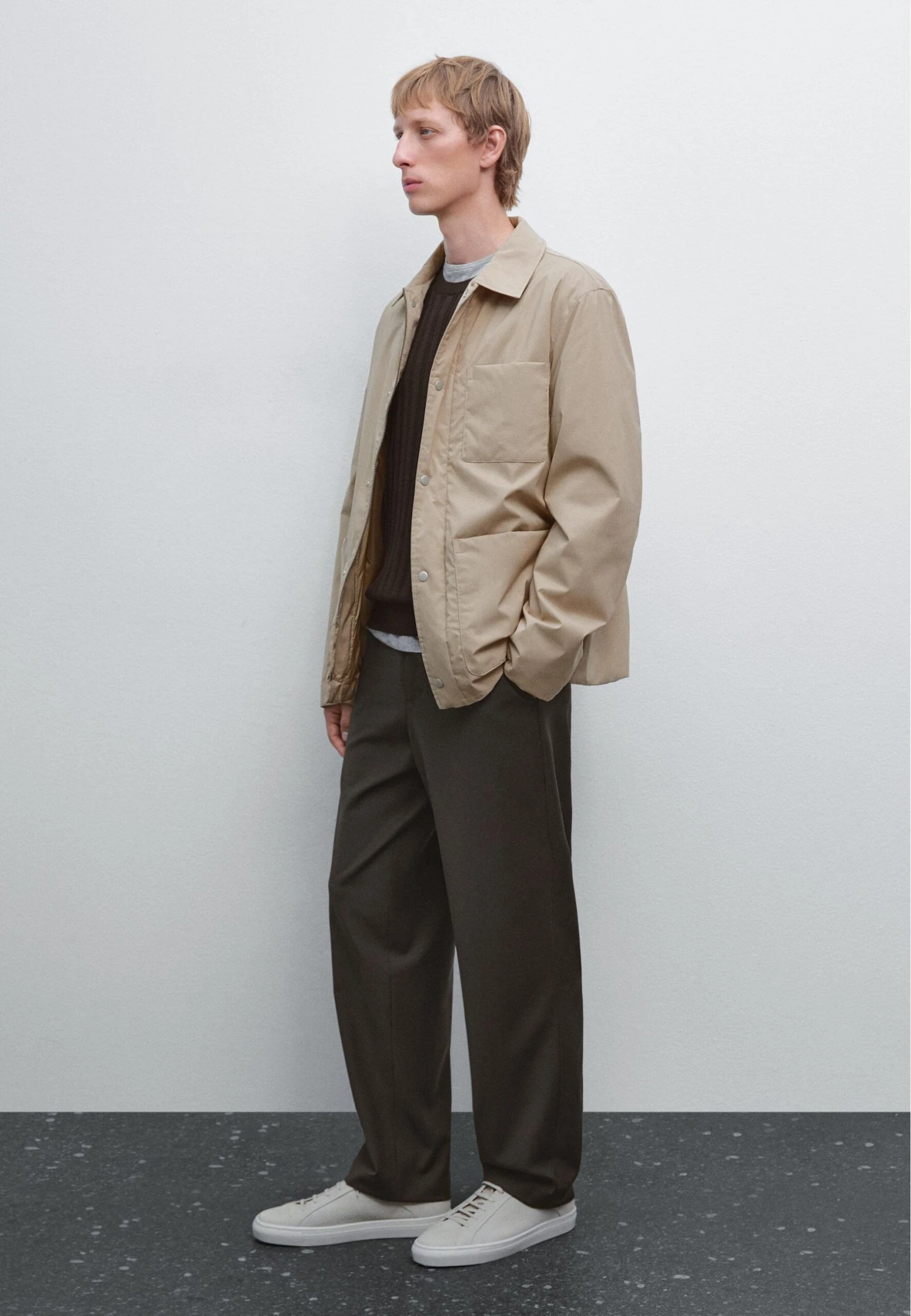 Massimo Dutti WATER-REPELLENT TECHNICAL - Light Jacket - Light Brown 6 Massimo Dutti WATER-REPELLENT TECHNICAL - Light Jacket - Light Brown - Image 4