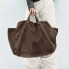 Massimo Dutti SPLIT SHOPPER - Tote Bag - Brown -Massimo Dutti Shop 472235fe5bf54d5581d8b9306743f98d