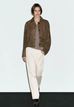 Massimo Dutti SHORT WITH POCKET DETAILS - Leather Jacket - Brown 16 Massimo Dutti SHORT WITH POCKET DETAILS - Leather Jacket - Brown -Massimo Dutti Shop 4734f2afcf6d405abcf22752ef7eebe0