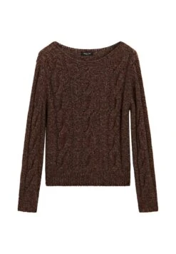 Massimo Dutti CABLE-KNIT WITH BOAT NECK - Jumper - Mottled Brown 11 Massimo Dutti CABLE-KNIT WITH BOAT NECK - Jumper - Mottled Brown -Massimo Dutti Shop 47405dbf91ee414d9063909cdcaf1a47